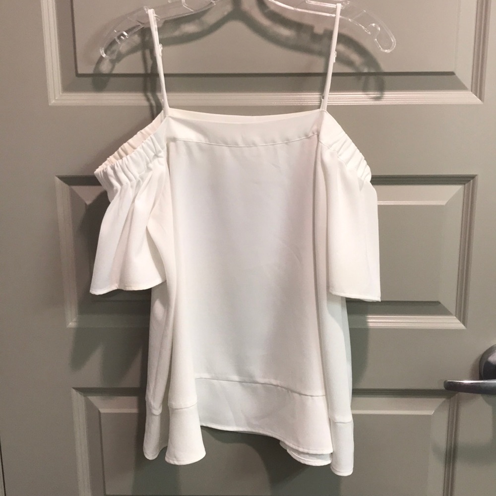Jade Off the Shoulder White Top